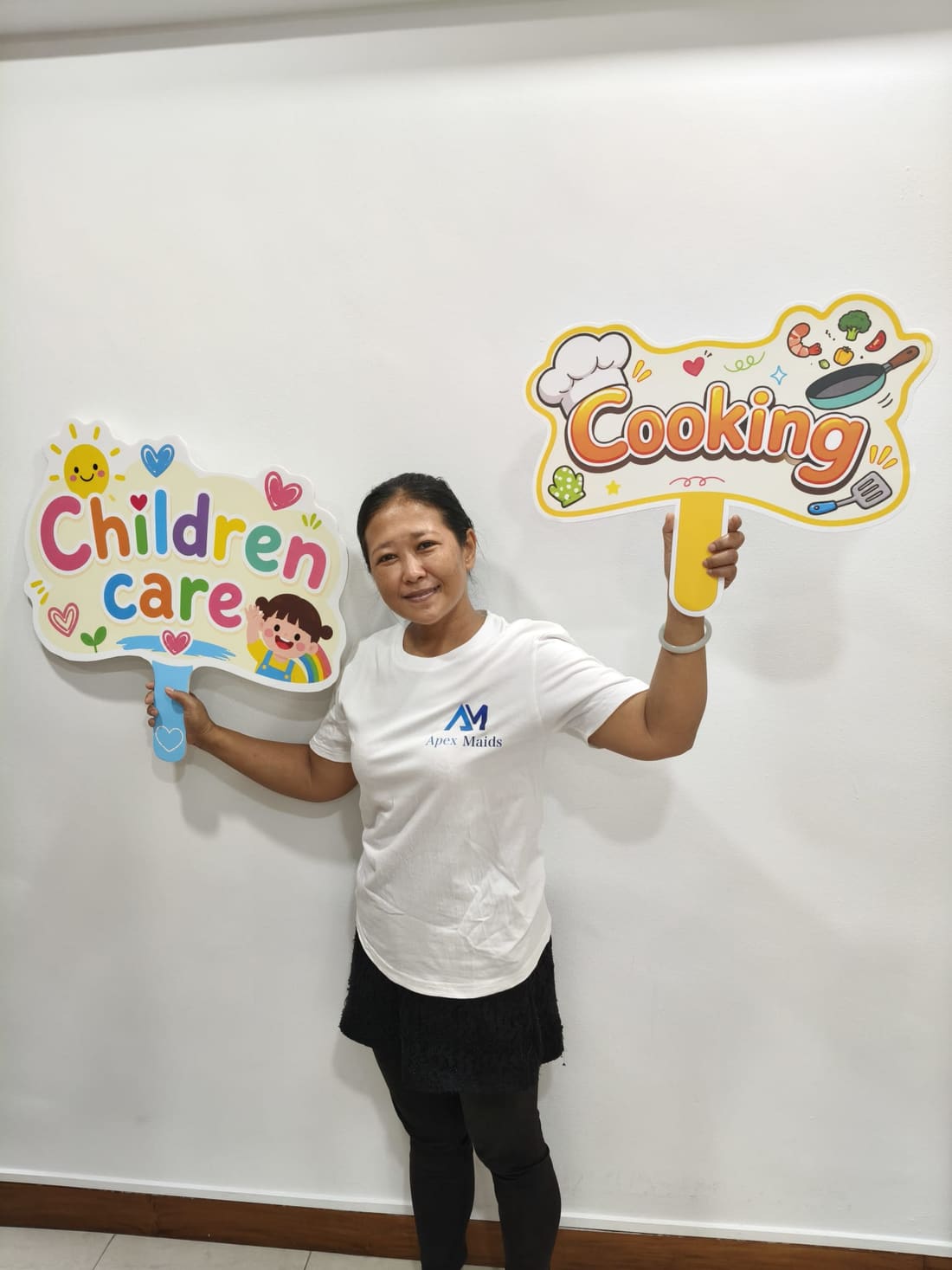 Infant and child care helper placed by Apex Maids